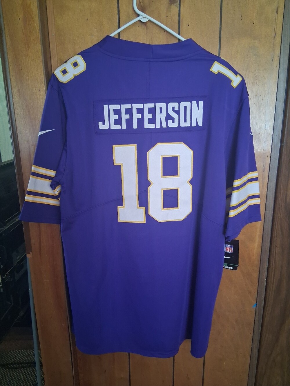 Surprise Sports Card With Justin Jefferson Minnesota Vikings XL Jersey